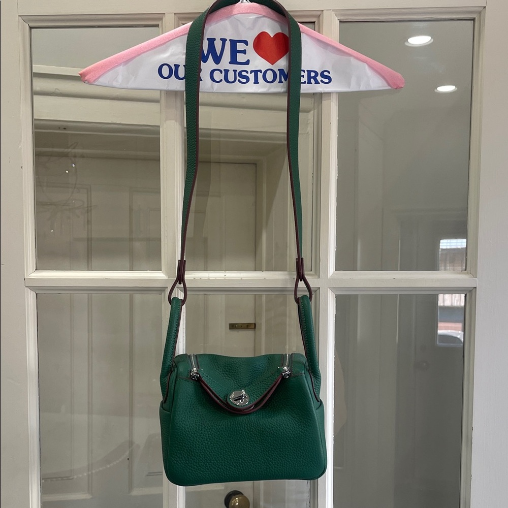 Green Leather Shoulder Bag - Picture 2 of 15